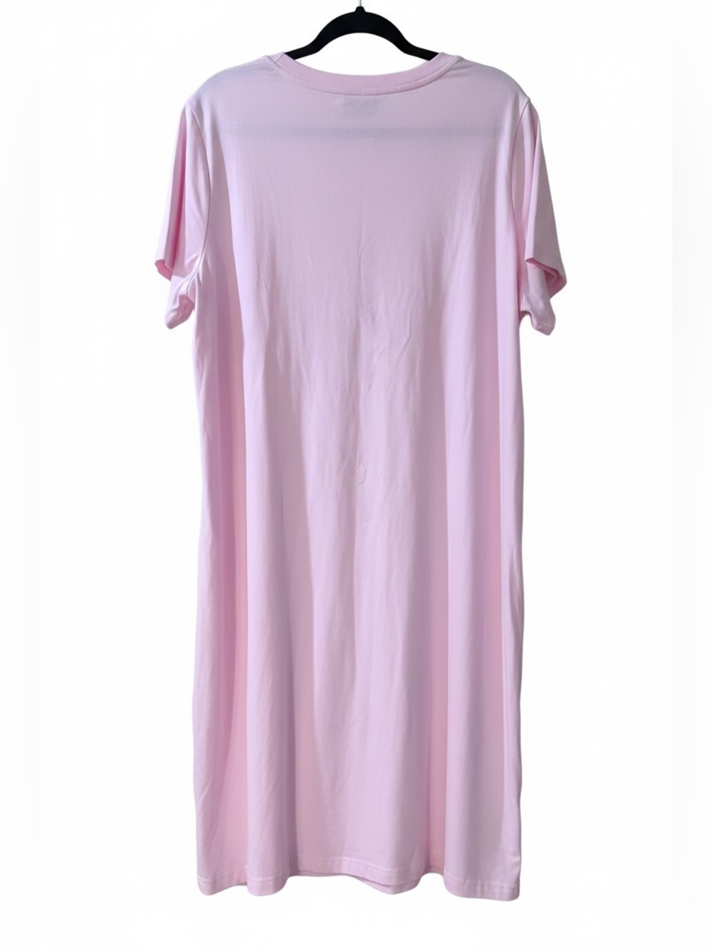 NWT Adidas Plus Size Pink Logo Essentials Dress Cotton 2X New - Picture 2 of 5